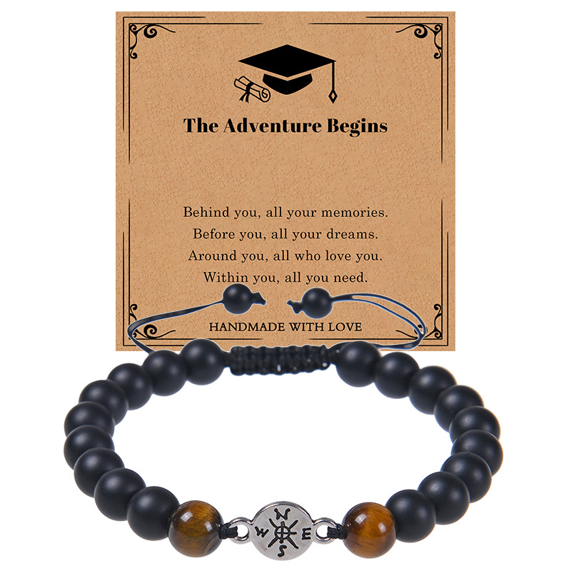 Frosted Stone Bracelet Graduation Day-Card