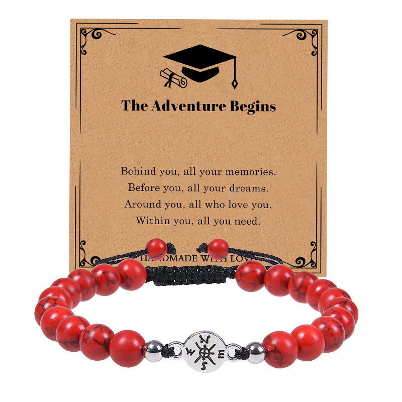 Red Turquoise Bracelet Going Places-Cards