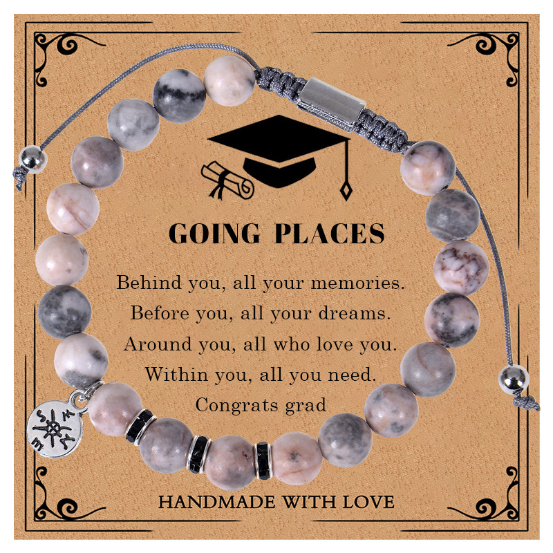 Powder Banma Stone Woven Graduation Day-Card