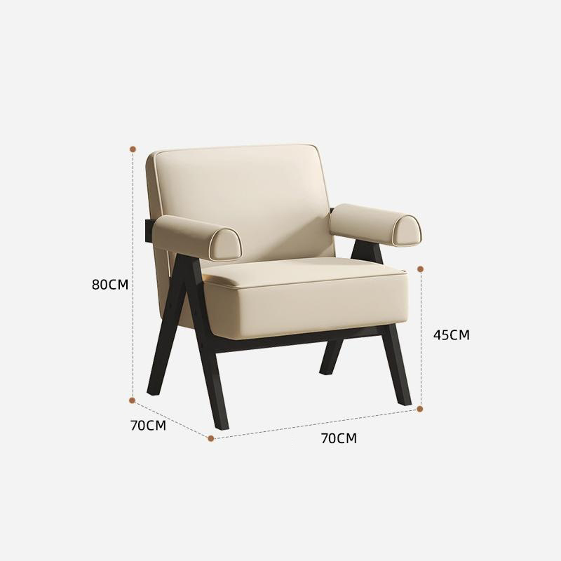 Off-white   black armrests