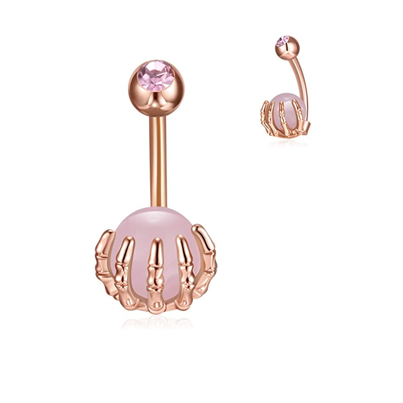 9:Rose Gold Pink Crystal