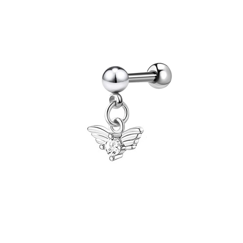 15:Peach heart wings 1.0*6*4 mm(steel ball)