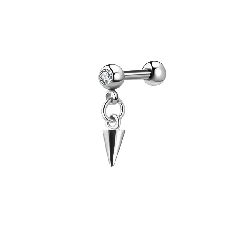 48:Pointed cone 1.2*6*4mm (drilled ball)