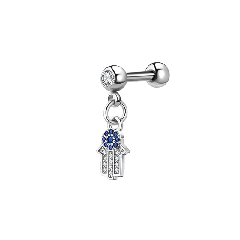 52:Blue palm 0.8*7*4mm (diamond ball)