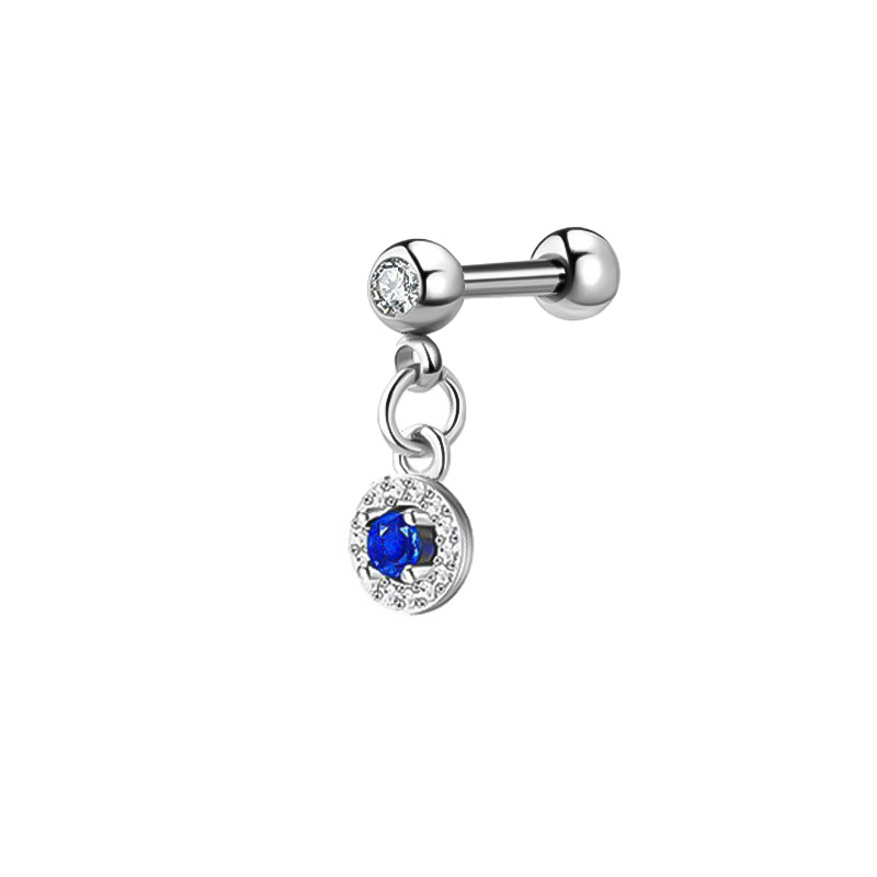 57:Middle blue zircon 1.2*6*4 mm(drill ball)