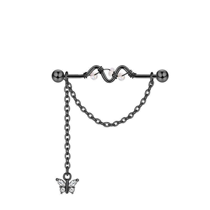 3:Pendant butterfly (black)