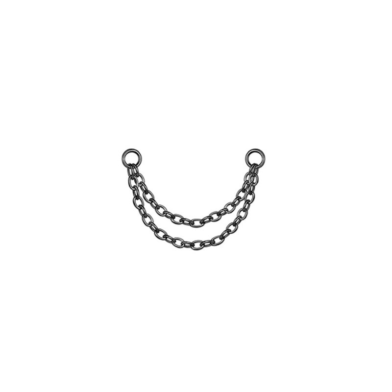 12:Two chains (black 5cm 6cm)
