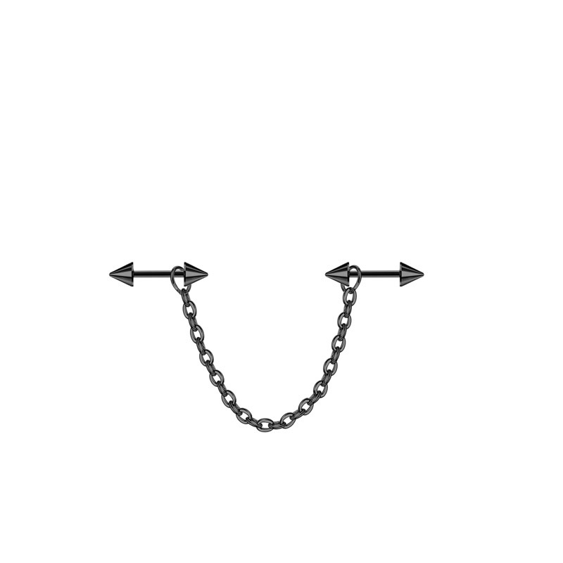 16:Pointed cone style (black 6cm)