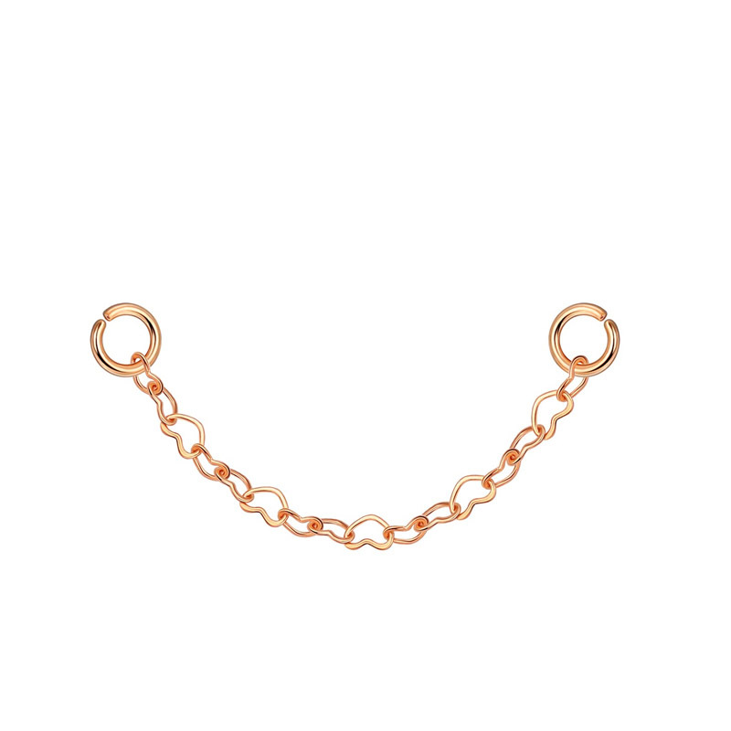 21:Love style (rose gold 3.5cm)