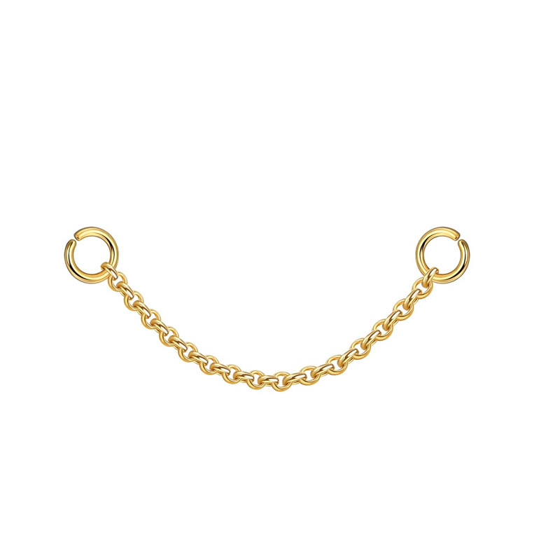 23:Bead chain (gold 3.5cm)