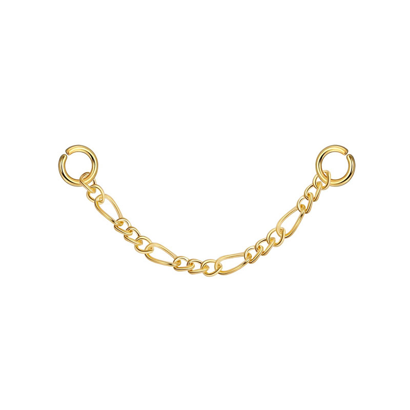 27:Two chain clauses (gold 6cm)