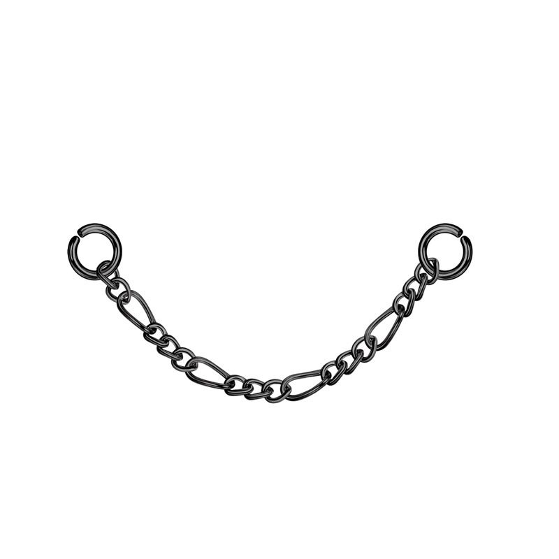 28:Two chain clauses (black 3.5cm)