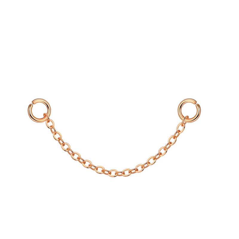 33:Cross chain (rose gold 3.5cm)