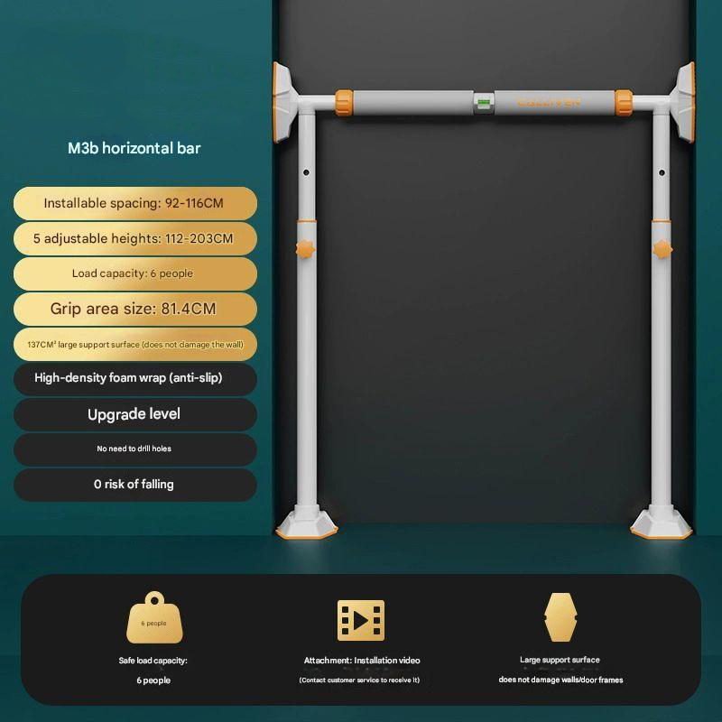 M3 horizontal bar- [b can be installed with a spacing of 92-116cm]
