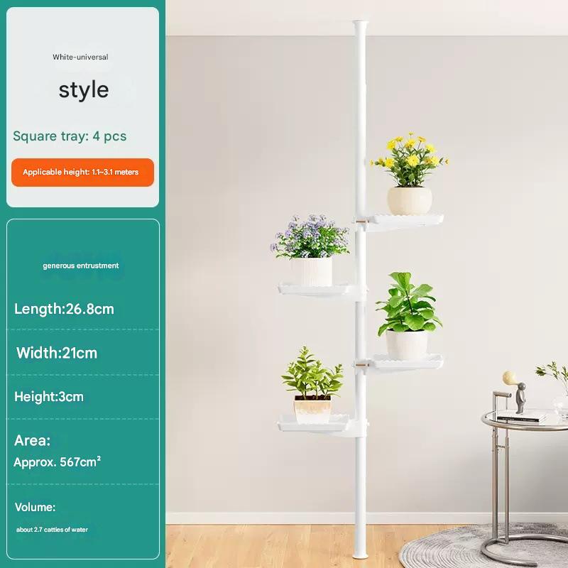 Upgrade bold 38 pipe diameter-white rod 4 square support