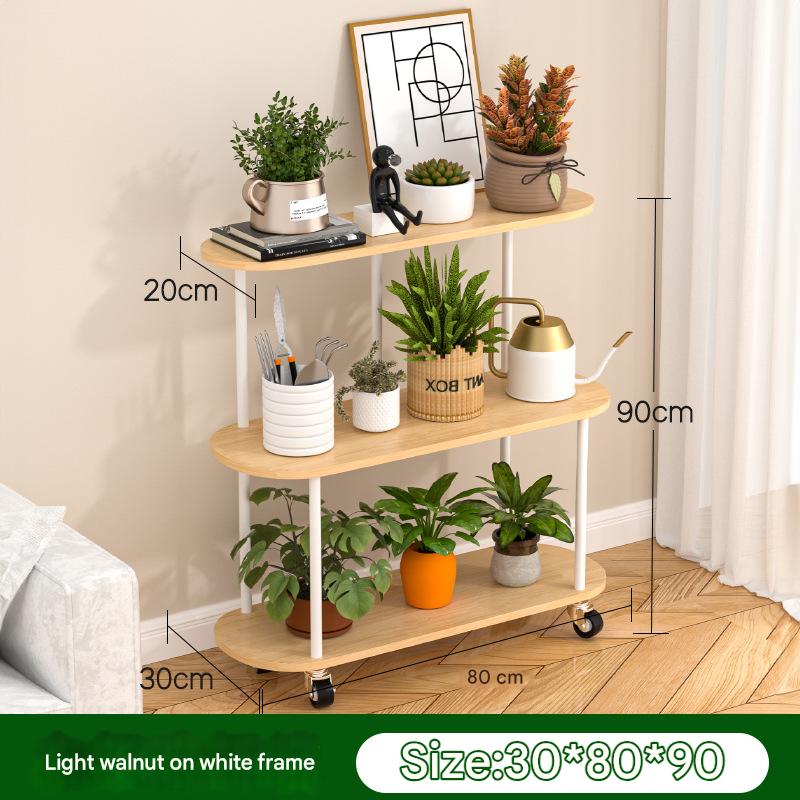 White frame light walnut [length 80cm]