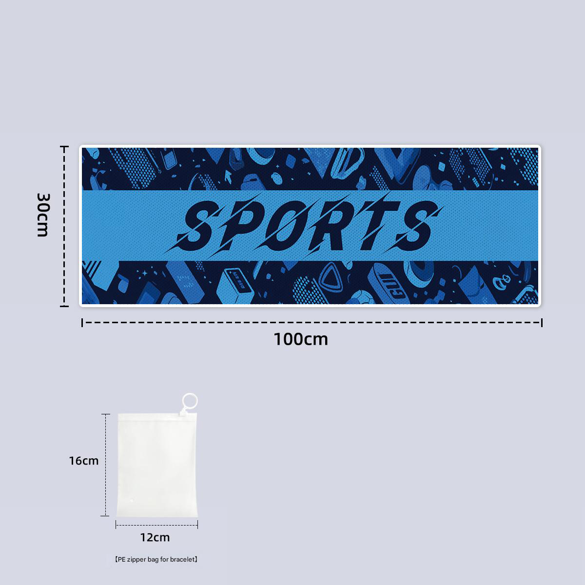 PE zipper bag with ring