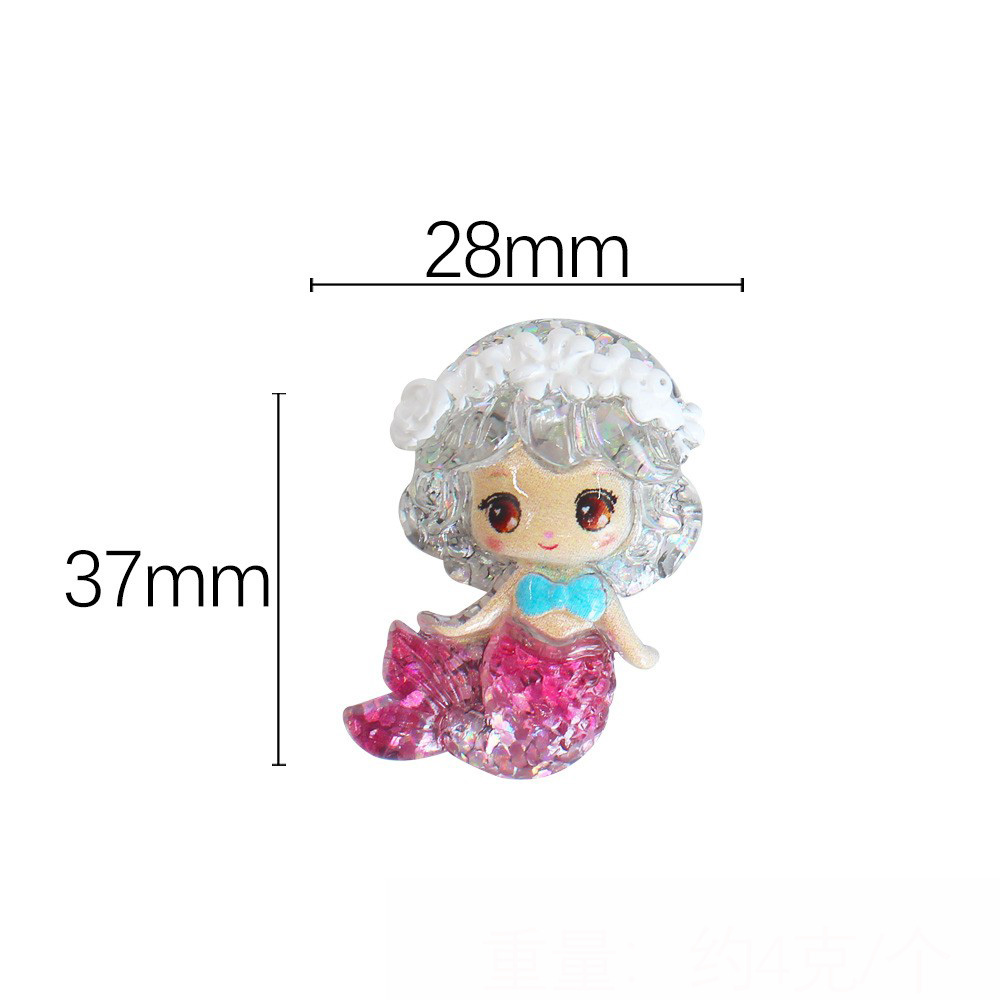 3:Gradient pink garland mermaid