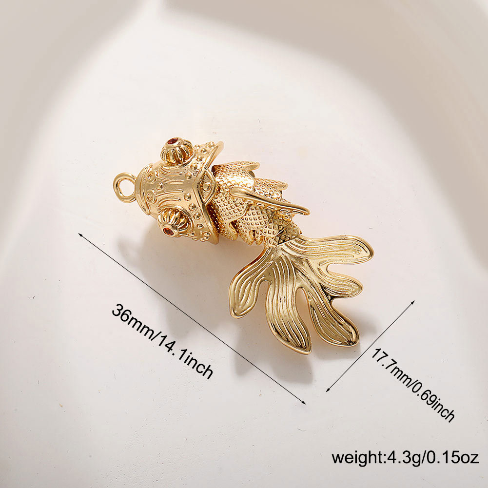 31:Large 14k five-section goldfish