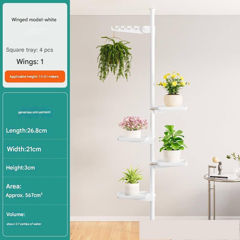 32 pipe diameter-white rod 4 square support 1 arm wing