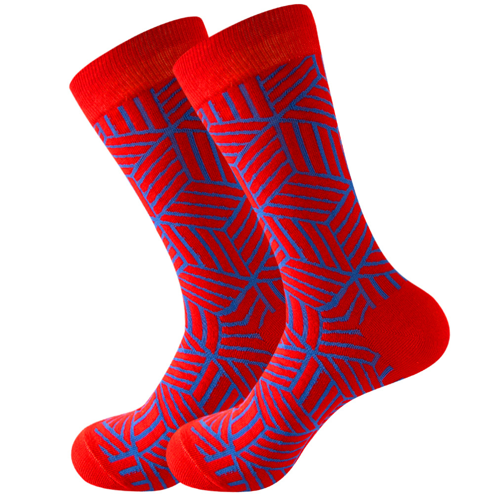 Red and blue geometric