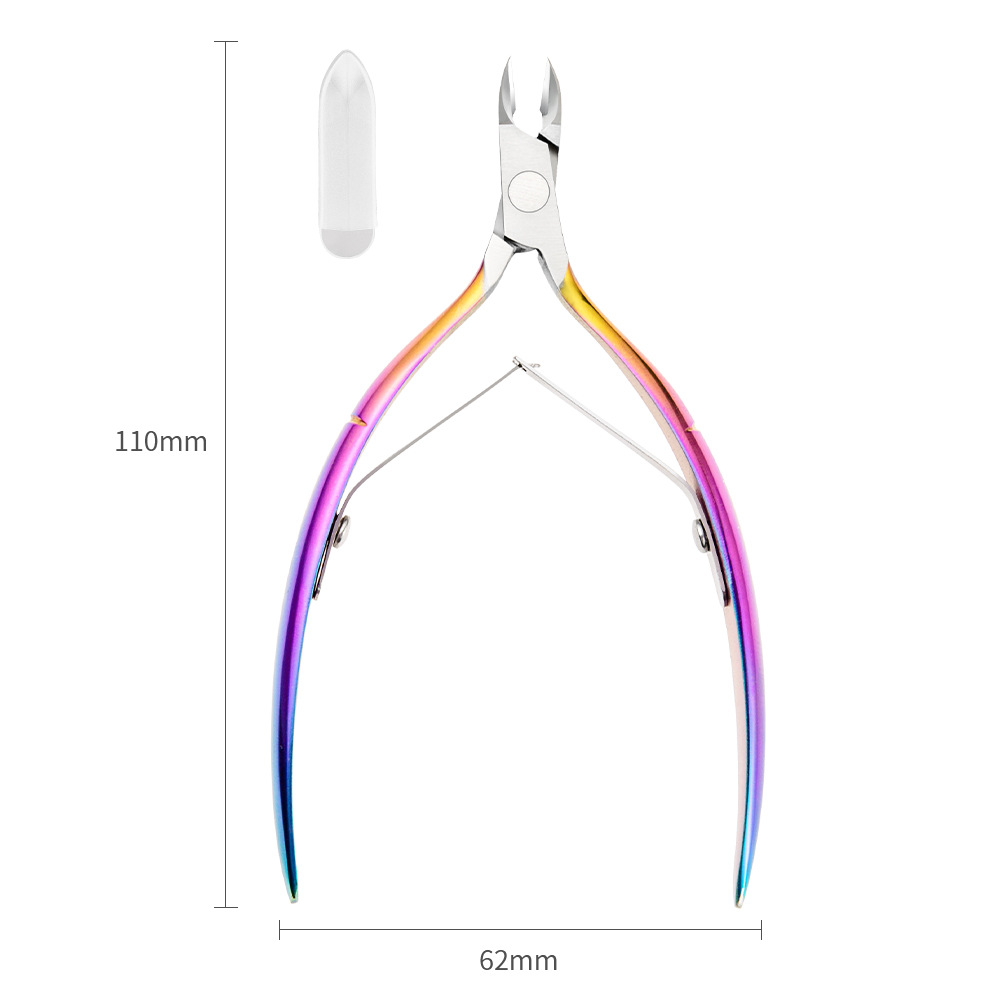 Color titanium dead skin pliers