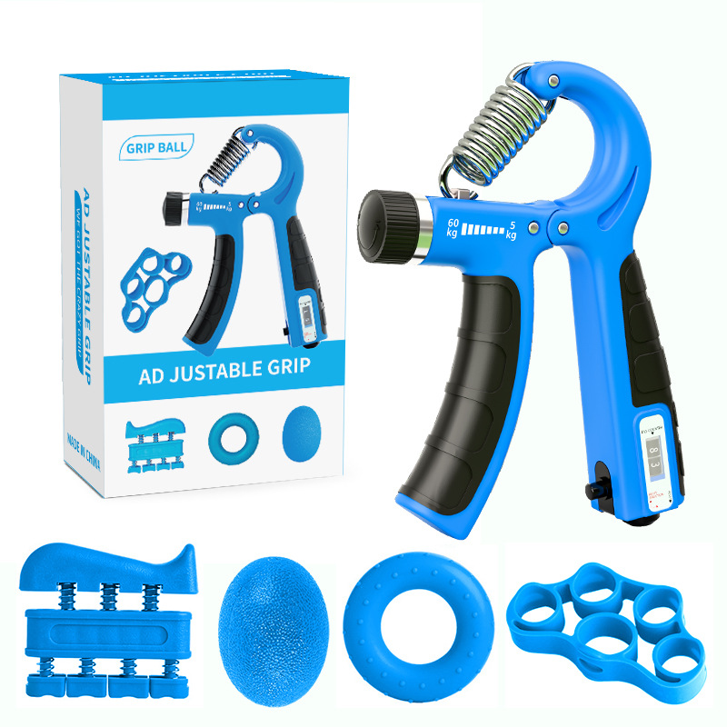 380 count strength gripper five-piece set in color box----Blue