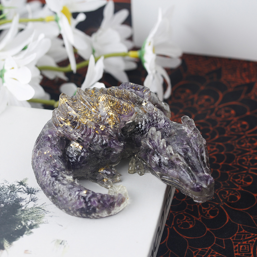 20:20 natural amethyst gold foil