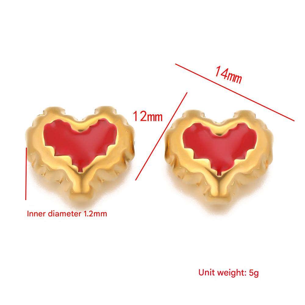 2:Love oil drop pendant-red