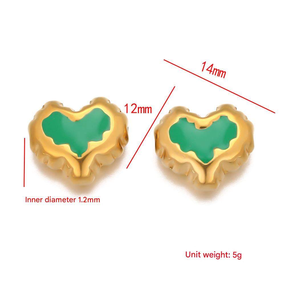 3:Love oil drop pendant-green