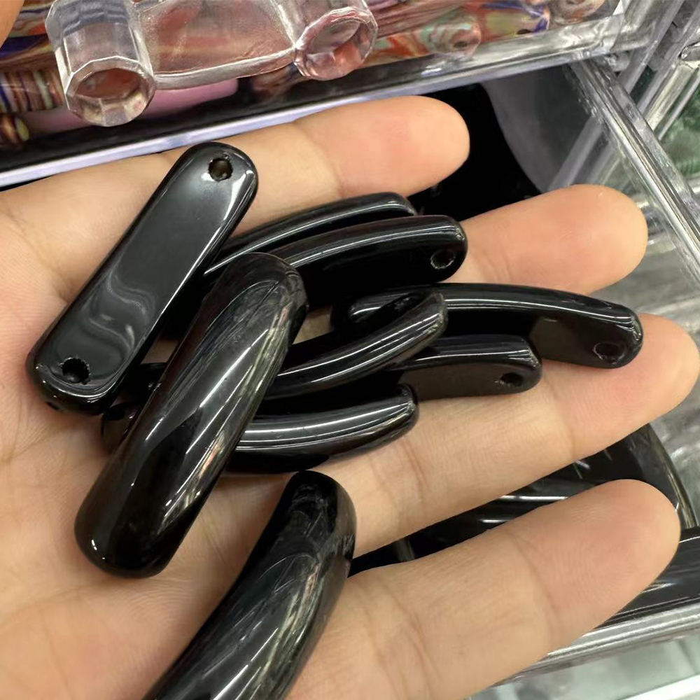 Black Agate 36-38mm*10*7-8mm