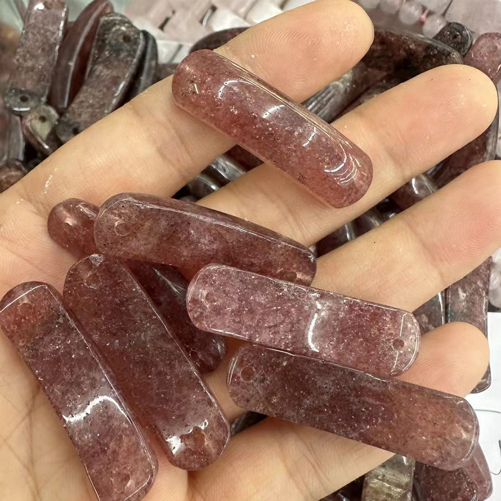 Strawberry Quartz 36-38mm*10*7-8mm