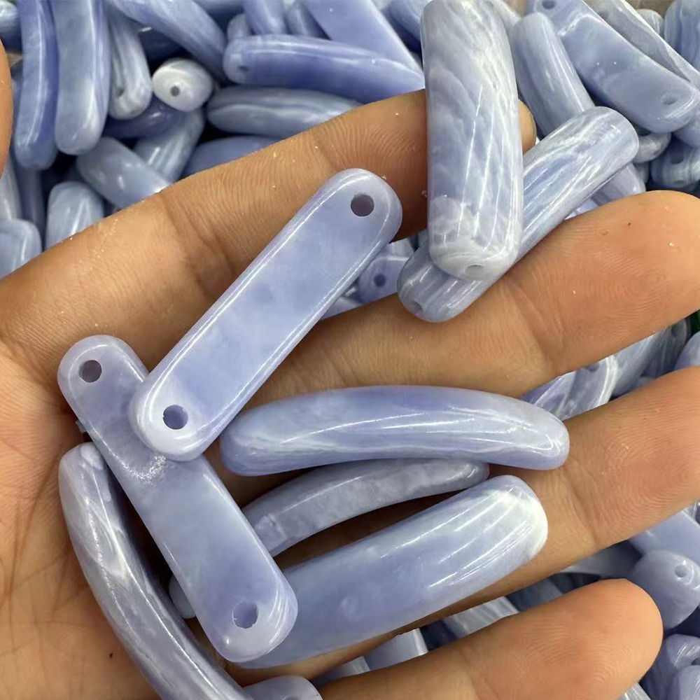 Purple agate Turquoise 36-38mm*10*7-8mm