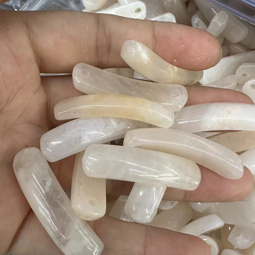 Shallow Powder Aventurine  36-38mm*10*7-8mm