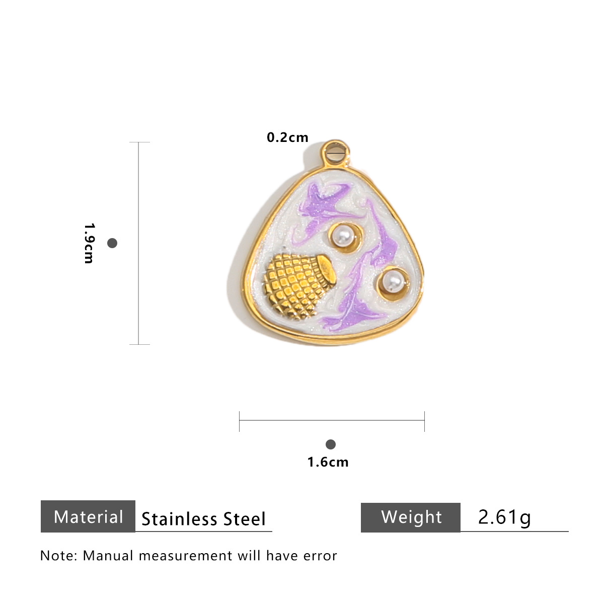 Seashell purple white