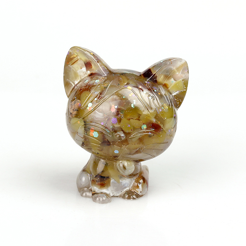 8/Yellow agate sequins