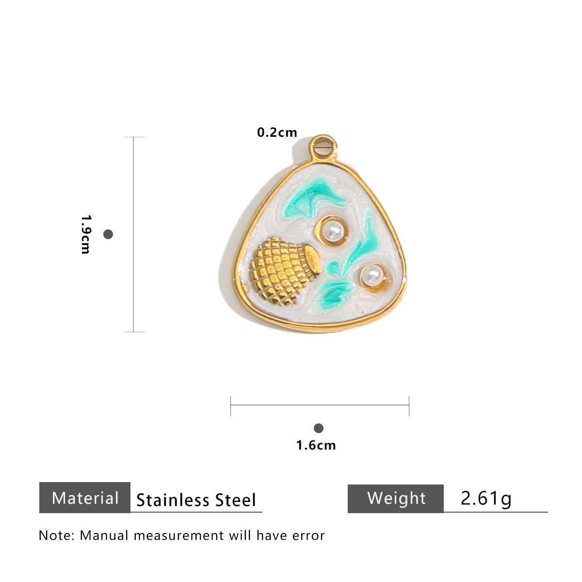 6:Sea shell blue white