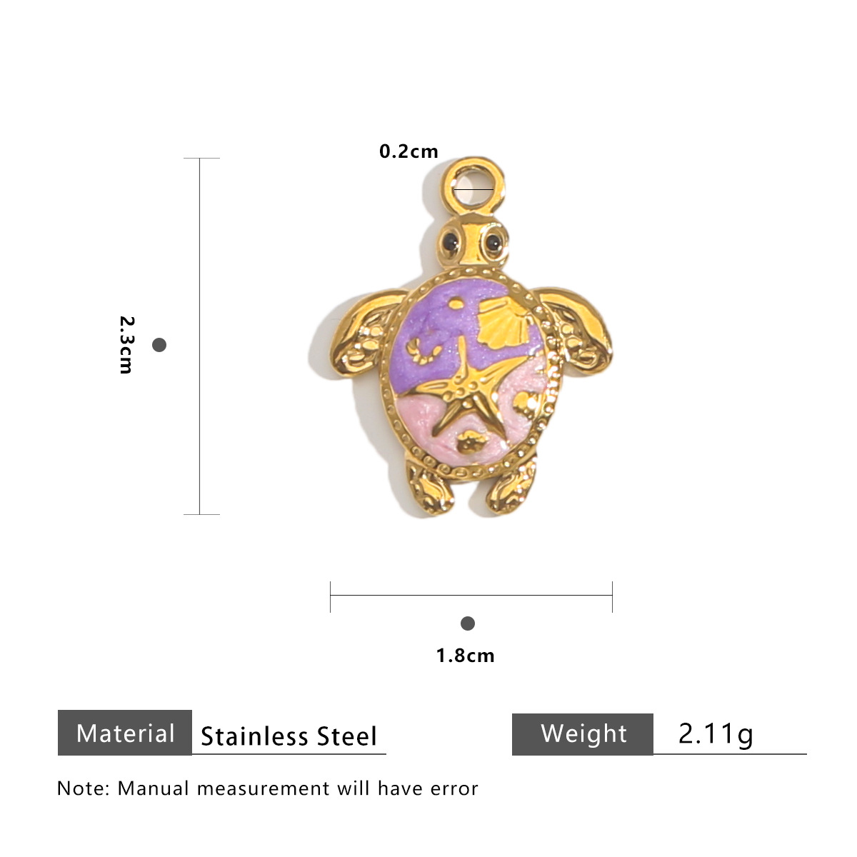 12:Turtle purple and pink