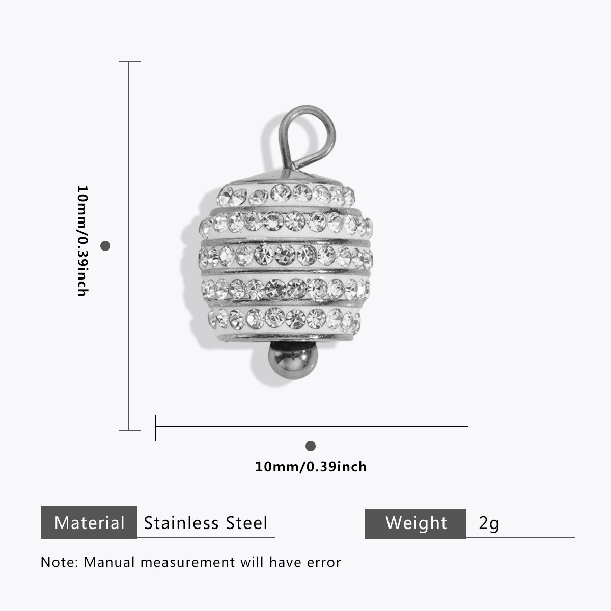 17:Full diamond 5-row bell - steel color