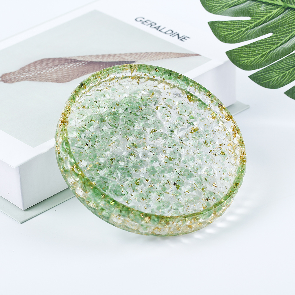 4:04 green colored glaze