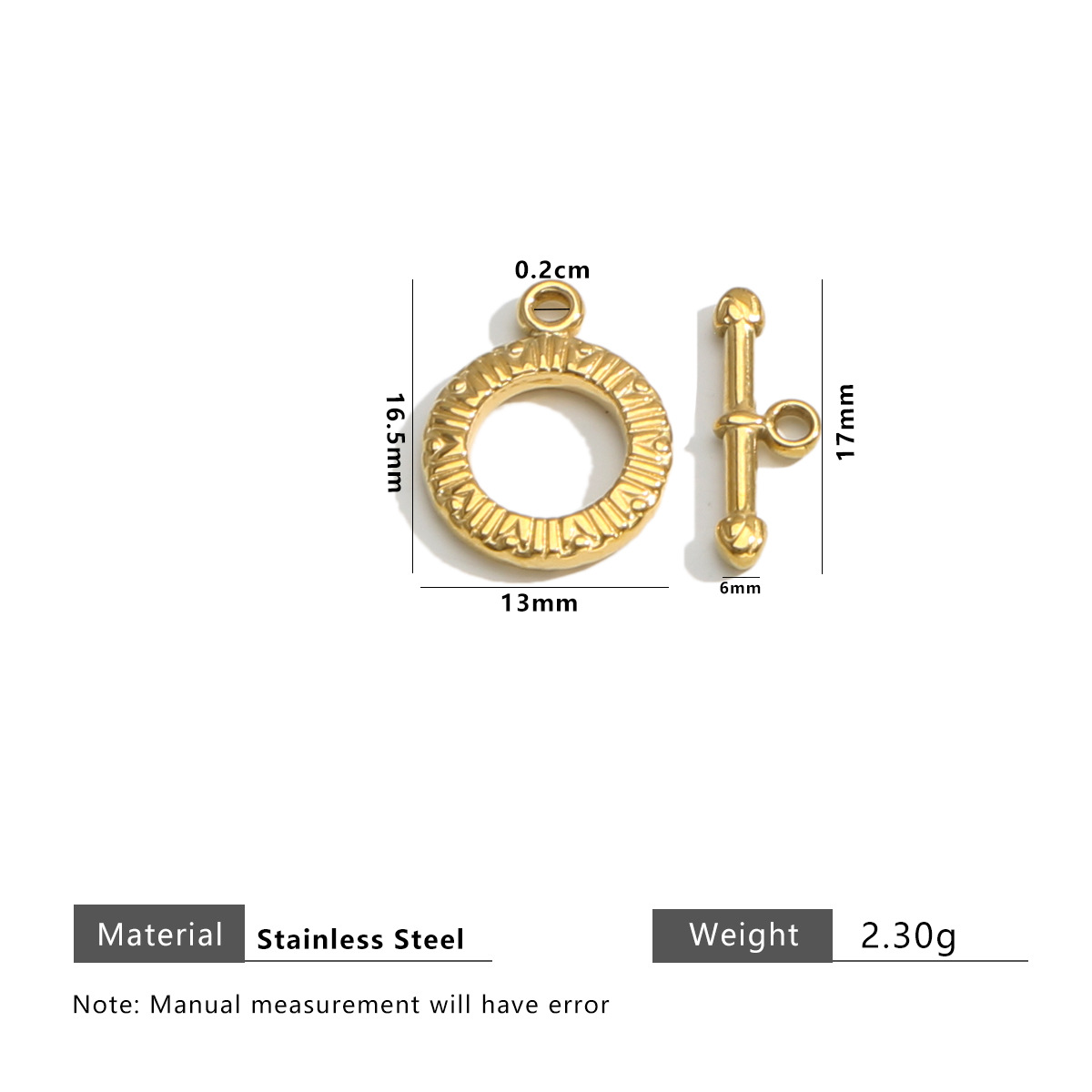 10:Gold round embossed model