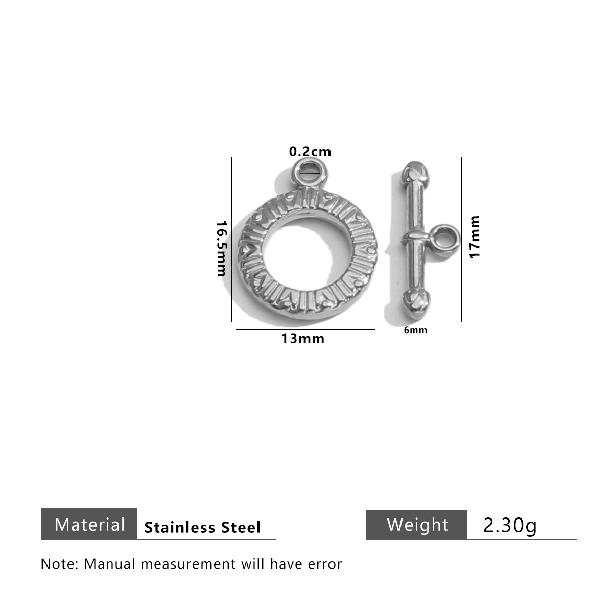 21:Steel color round embossed model