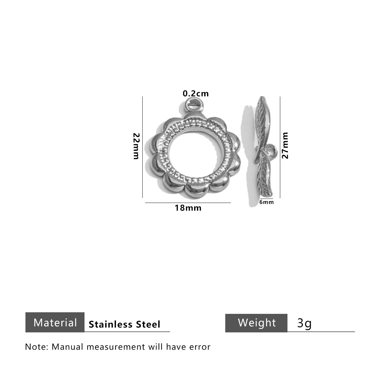 22:Steel color round sun pattern