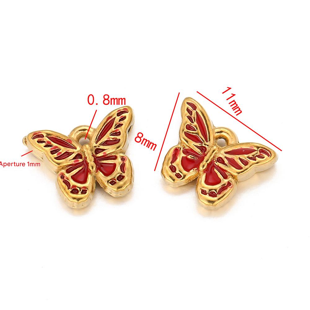 1:Butterfly pendant-red