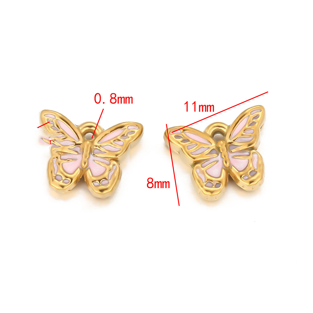 2:Butterfly pendant-pink
