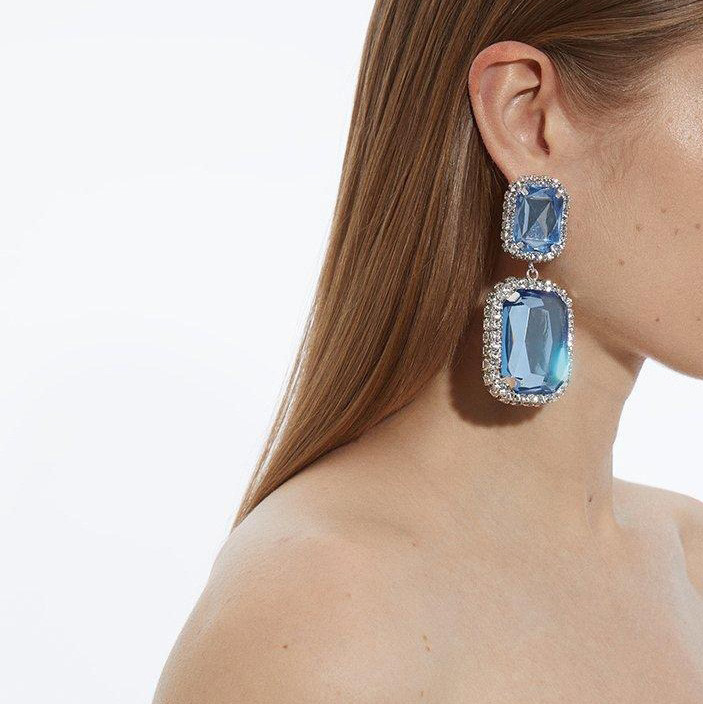 Lake blue with silver plating