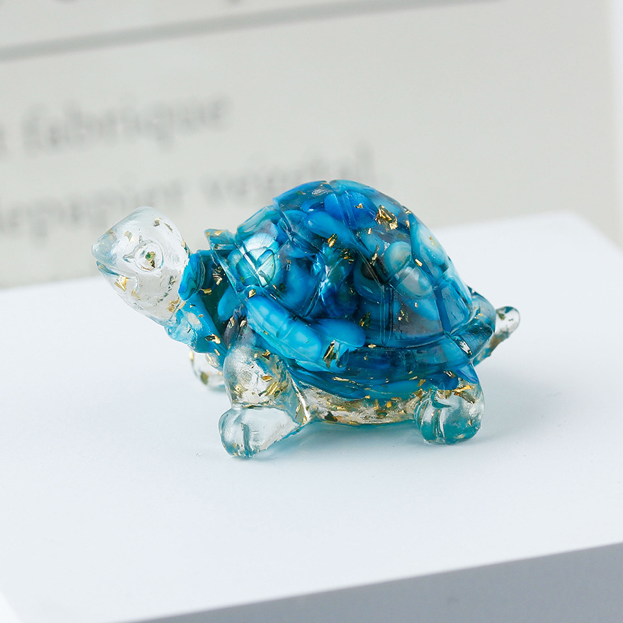 51:51 lake blue shell gold foil