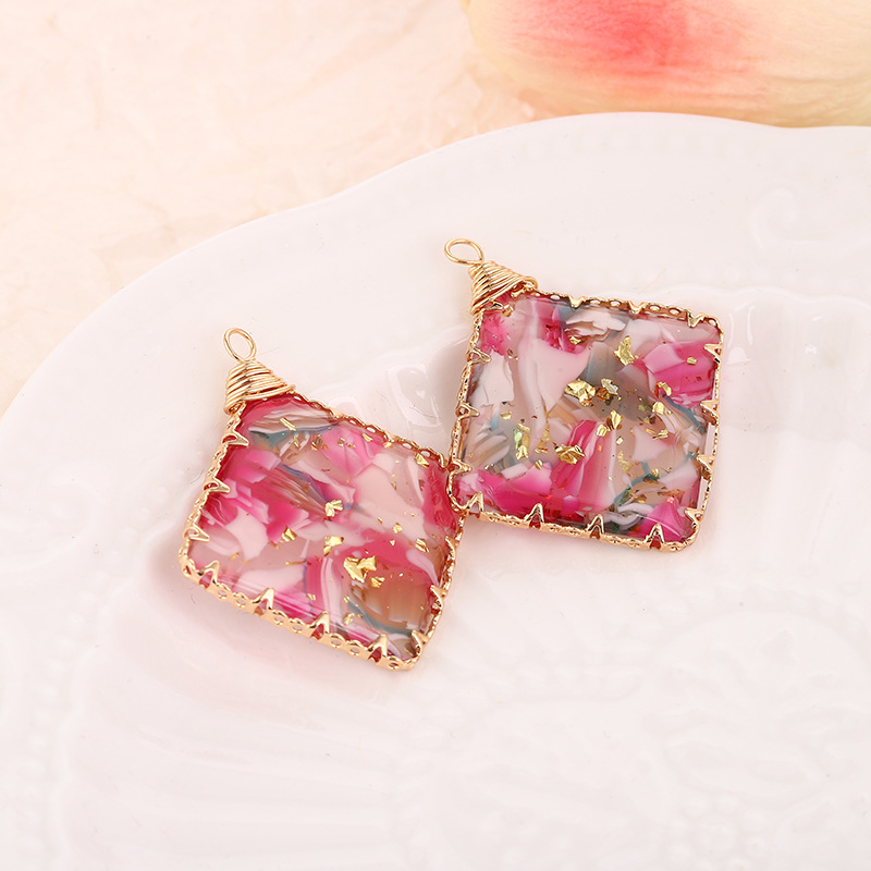 2:Diamond pink (30.8*37mm)