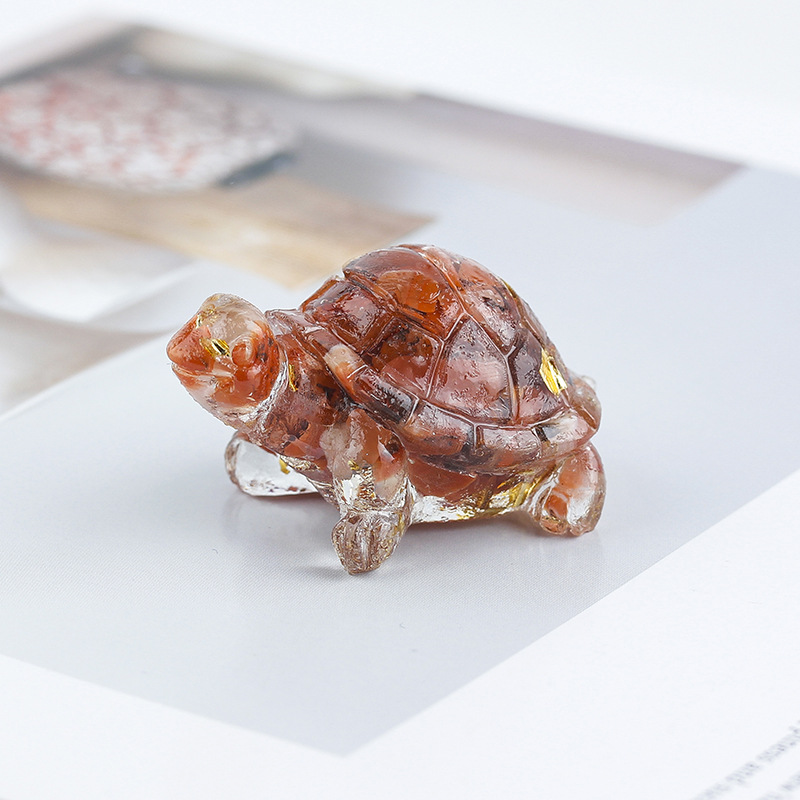 43/red agate gold foil