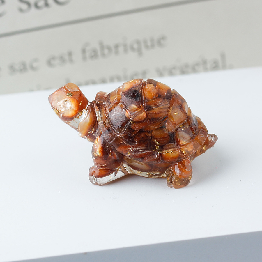 59/brown shell gold foil